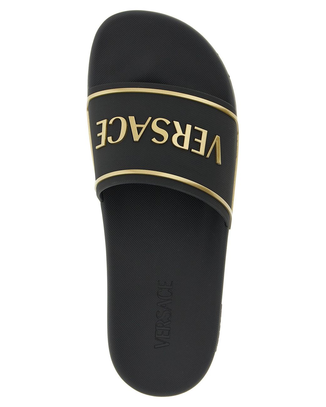 Versace Black Logo' Slide for men
