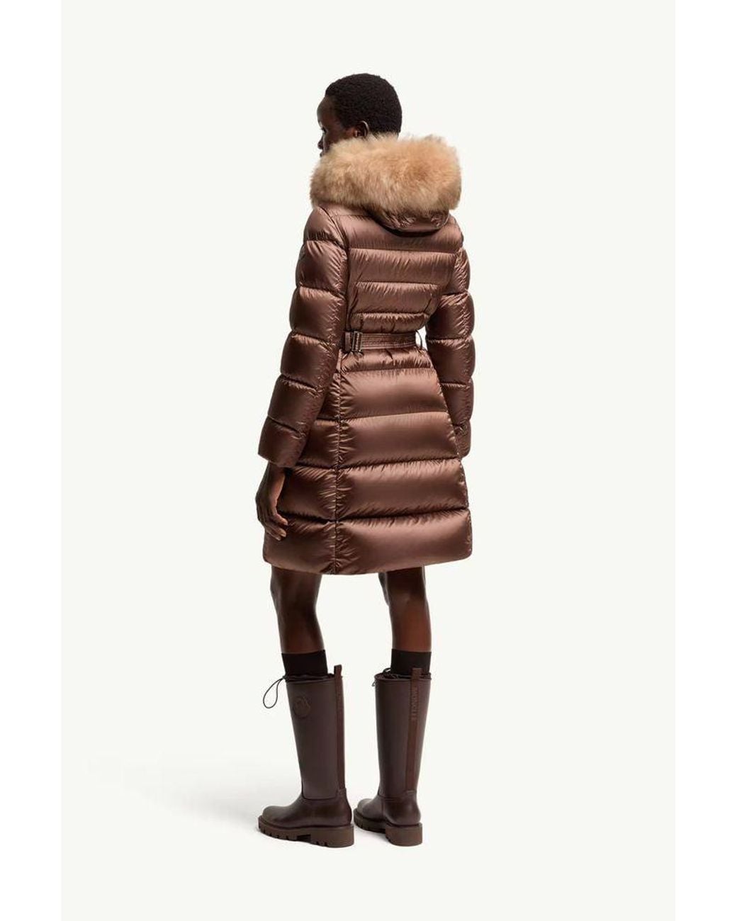 Moncler Brown Moncler Down Coat