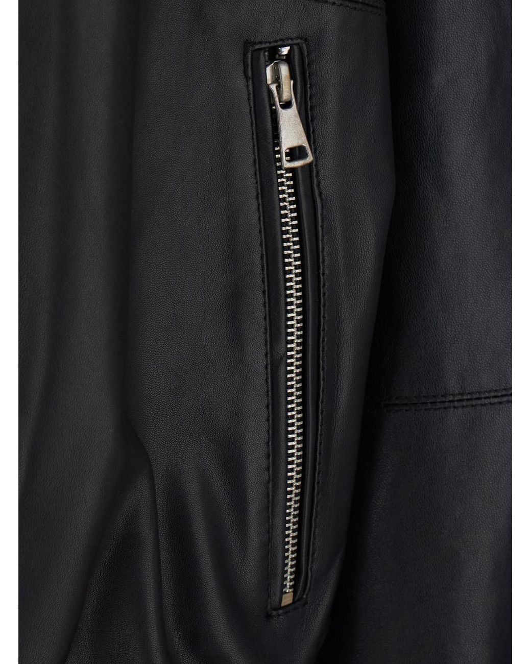 Tela Black Jacket Tanner Lambskin Coat