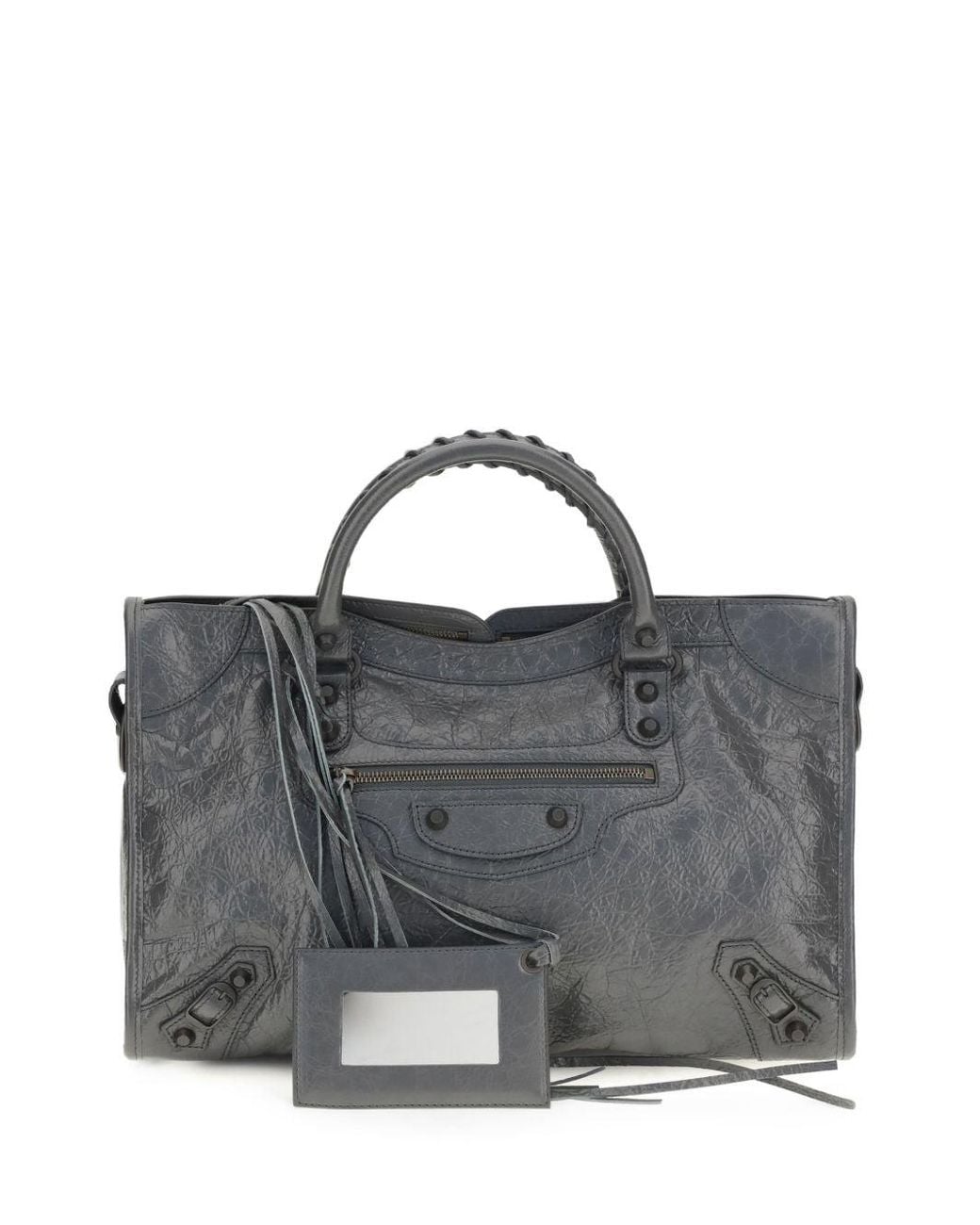 Balenciaga Gray Le City Shoulder Bag