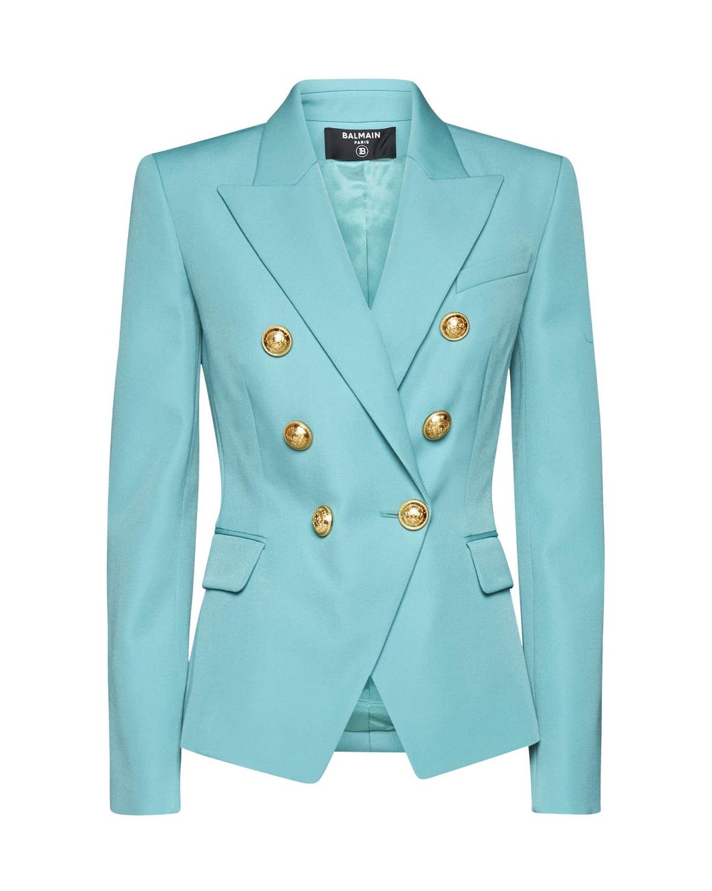 Balmain Blazer in Blue Lyst UK