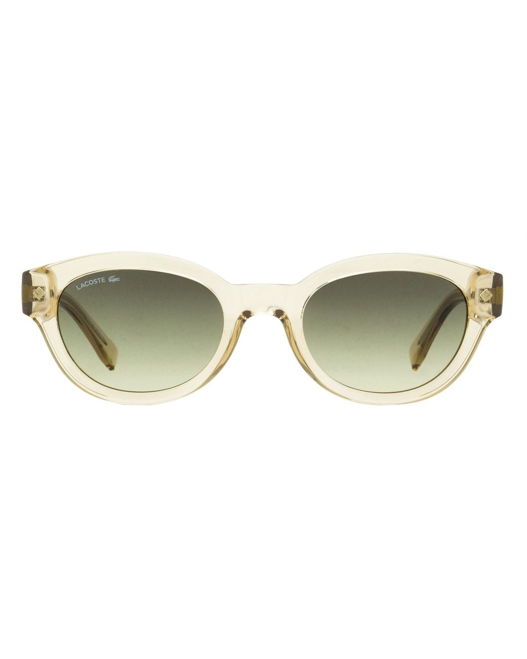 Lacoste Black L.12.12 Trim Oval Sunglasses L6024S 264 52Mm Plastic (Injected/Acetate)