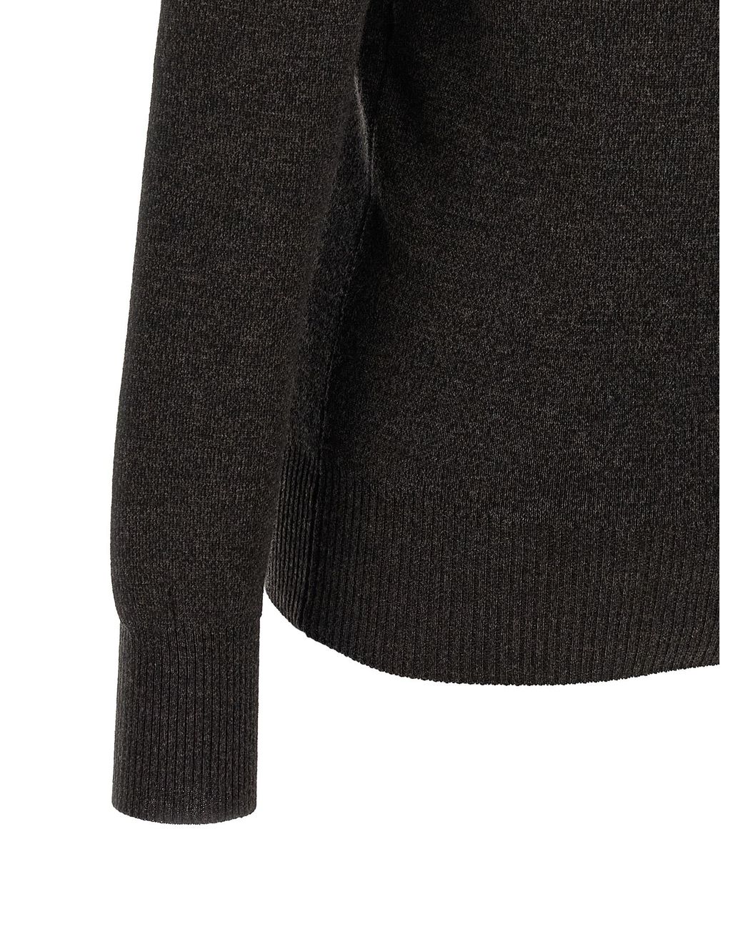 Lemaire Black Wool Cardigan Clothing