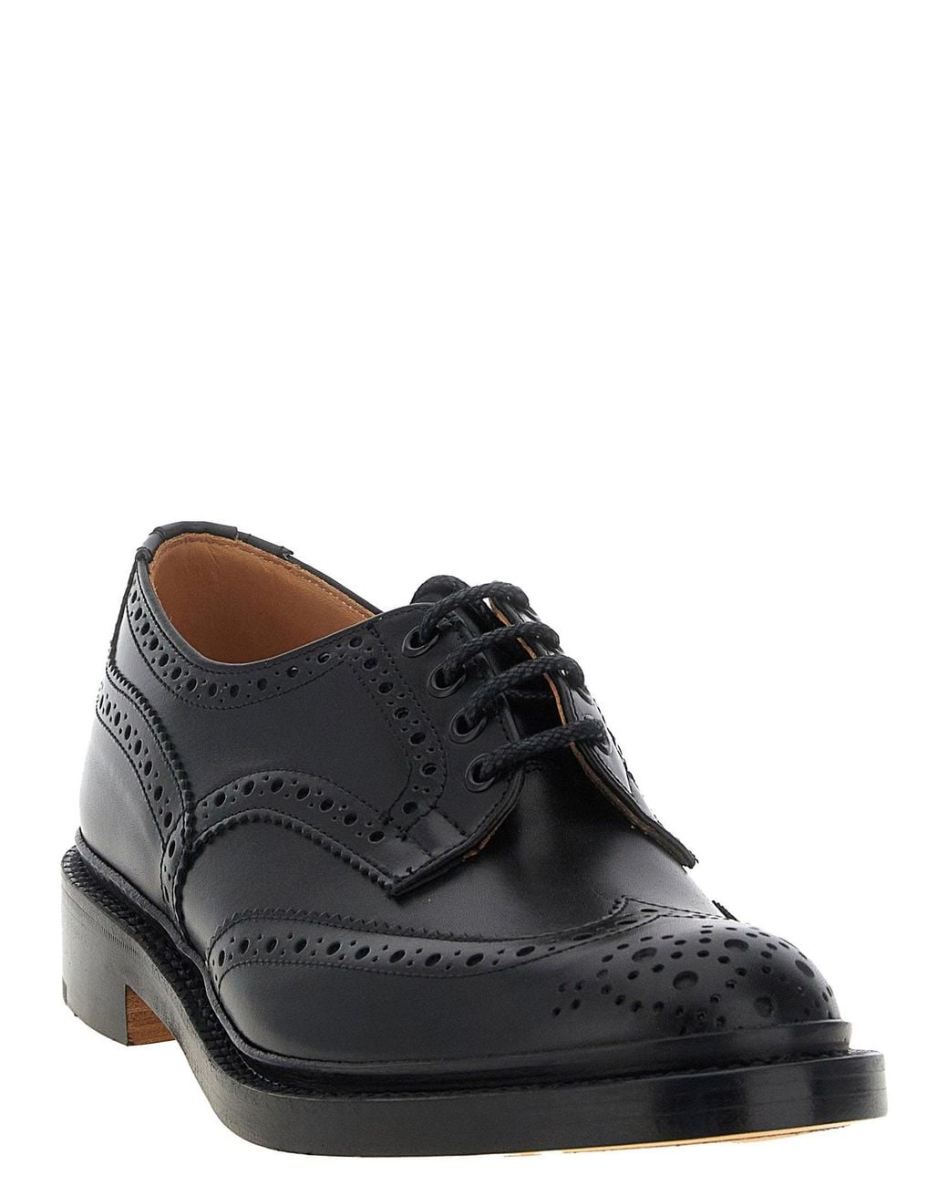Tricker's Black Brogue Oxford