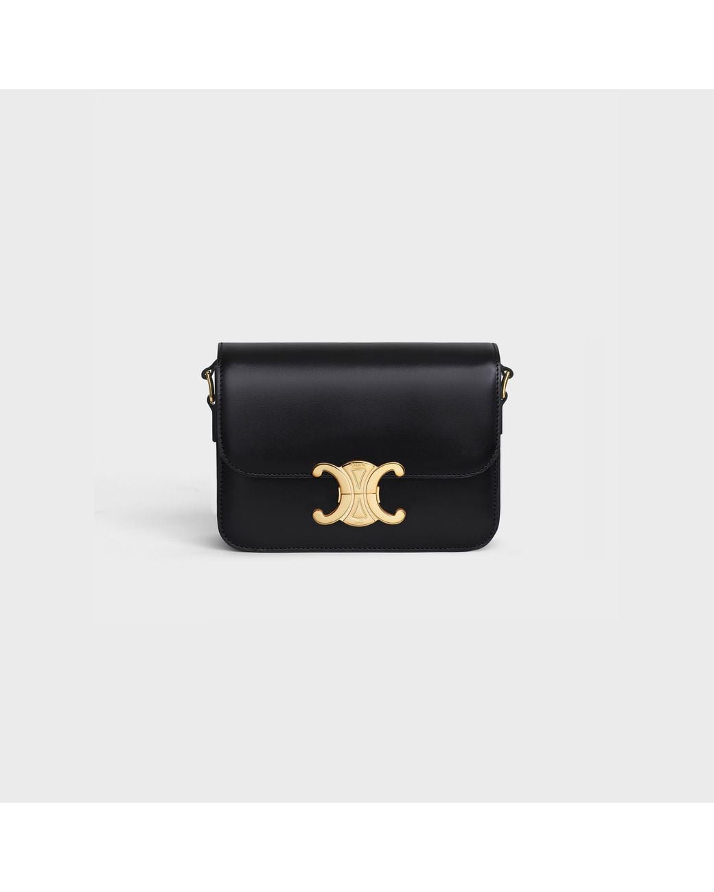 Céline Black Celine Teen Triomphe Shoulder Bag