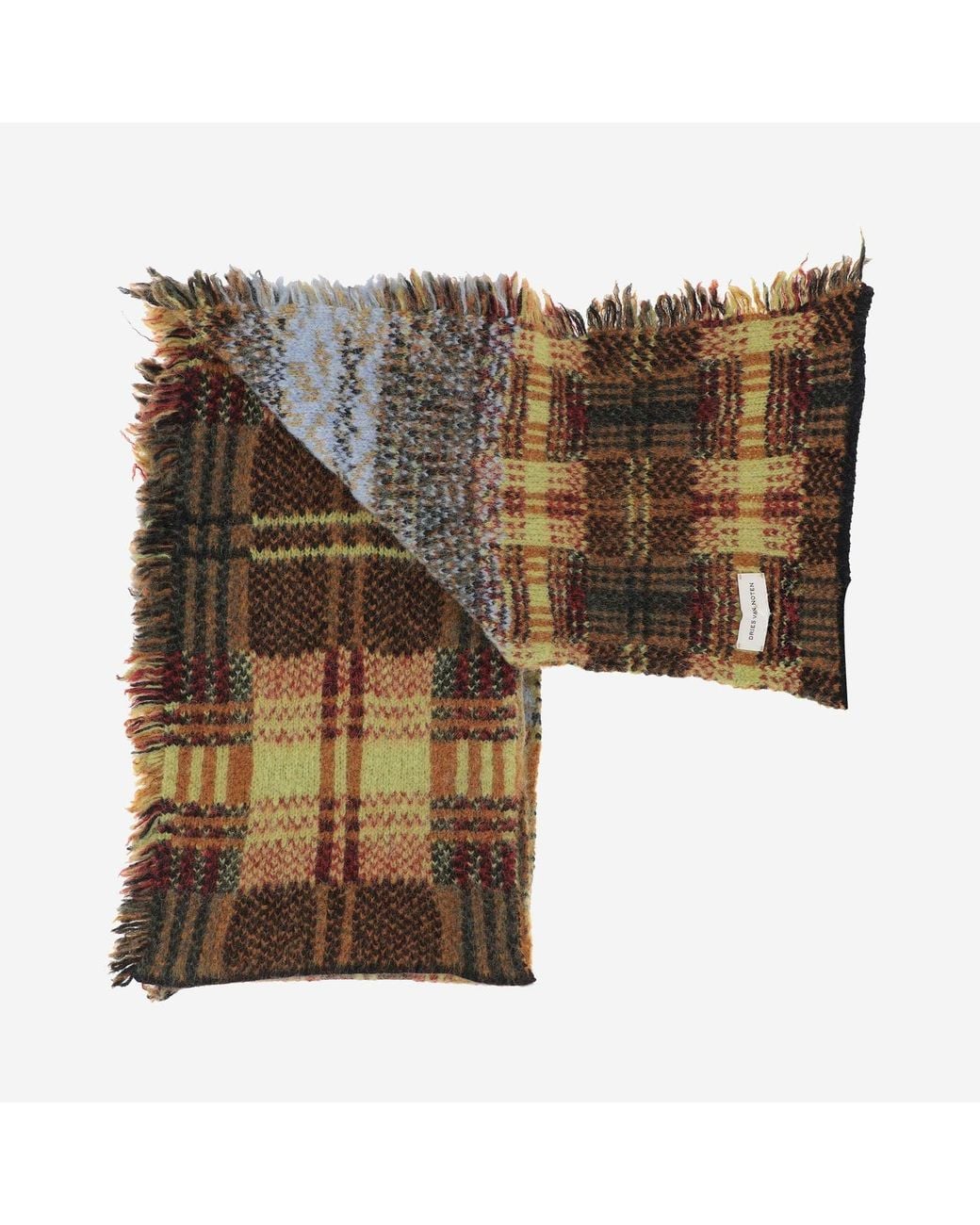 Dries Van Noten Multicolor Scarf Alpaca And Wool Scarfs