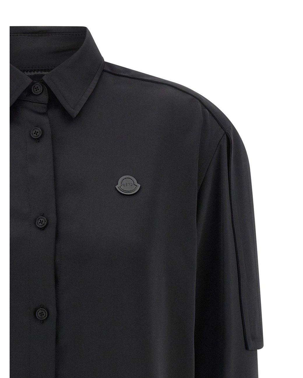Moncler Genius Black Satin Shirt