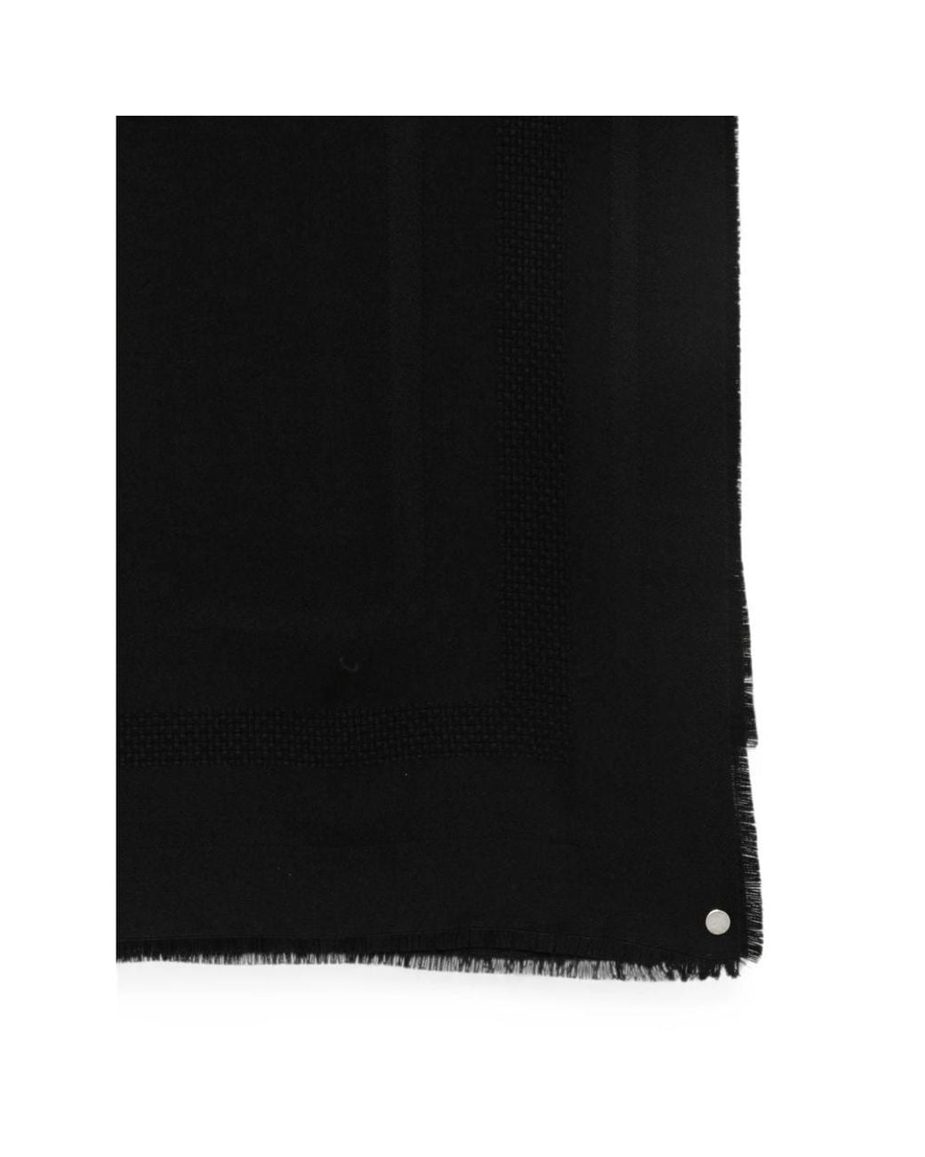 Elisabetta Franchi Black Wool Scarf Cape