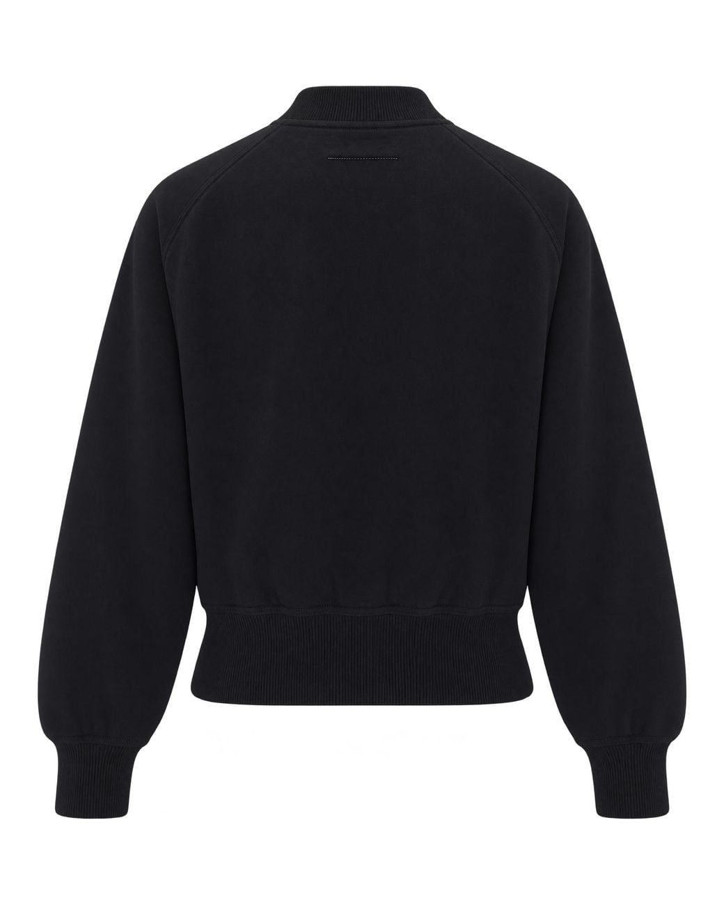 MM6 by Maison Margiela Black Bomber Sweatshirt Primary Fabric: Cotton Sweater