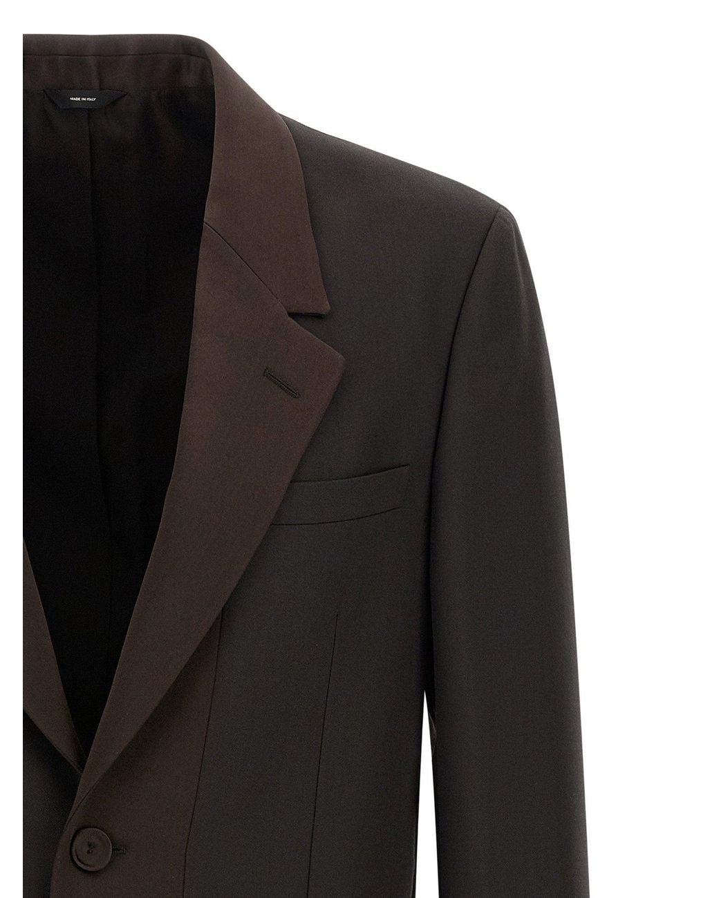 Fendi Black Wool Crêpe Blazer