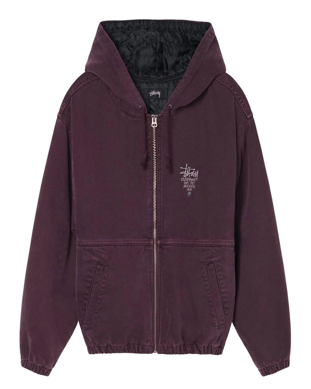 Stussy Canvas Insulated Work Jacket in Purple for Men Lyst