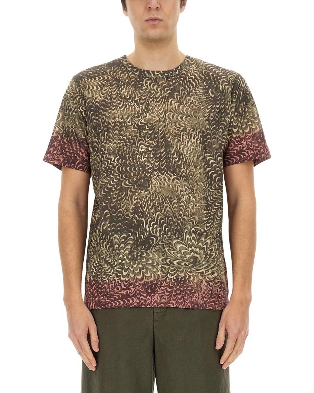 Dries Van Noten Multicolor Regular Fit T-Shirt Cotton T-Shirts for men