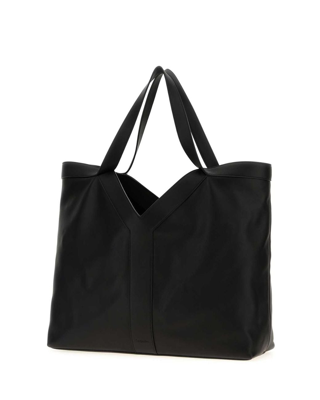 Saint Laurent Black Saint Laurent Calf Leather Shoulder Bag