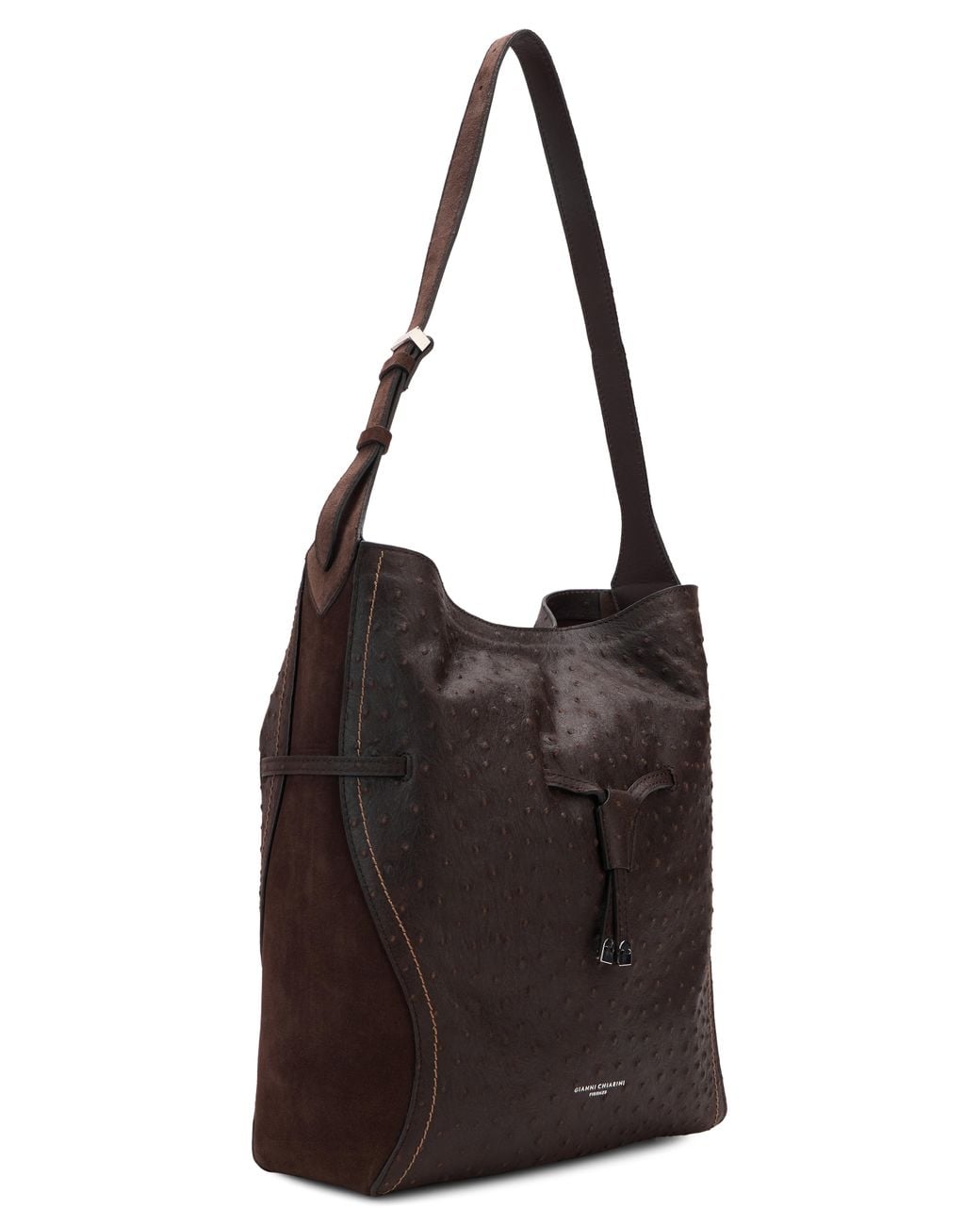 Gianni Chiarini Black Shoulder Bag Sienna Leather Cow Hide