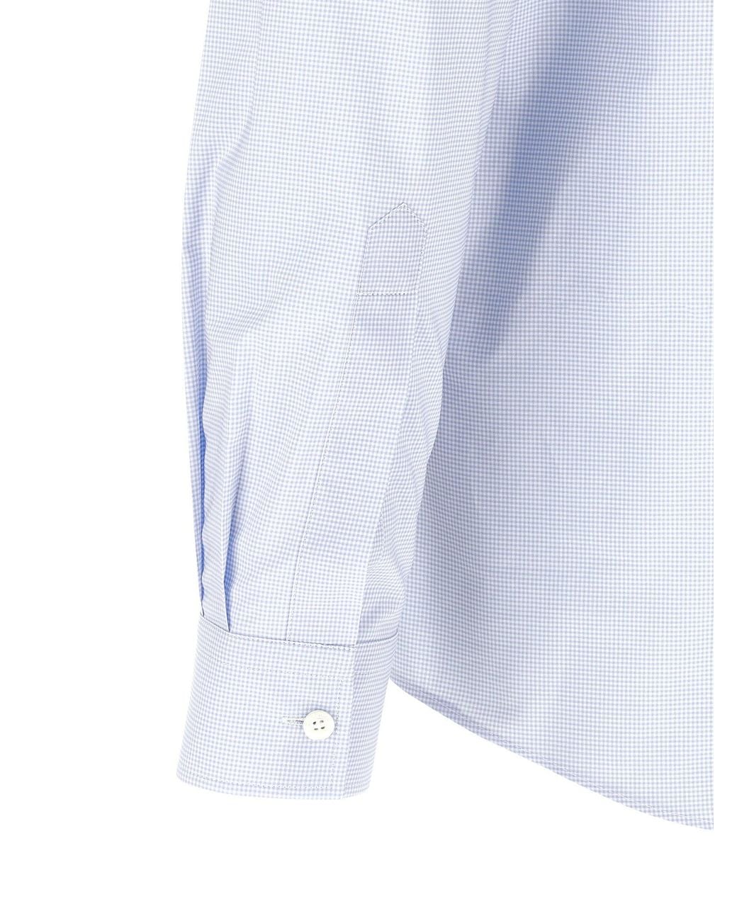 Moschino Blue Trompe-'Œil Suspender Print Shirt for men