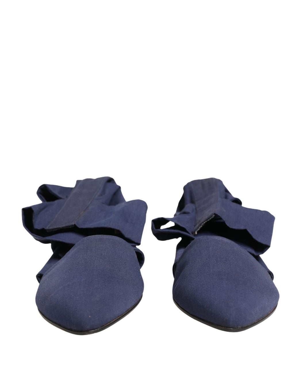 Dolce & Gabbana Blue Cotton Ankle Boots Shoes