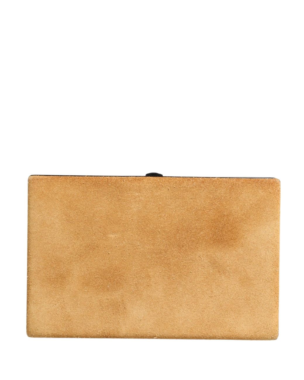 Dolce & Gabbana Natural Velvet Calf Leather Clutch Evening Purse Bag Aluminium