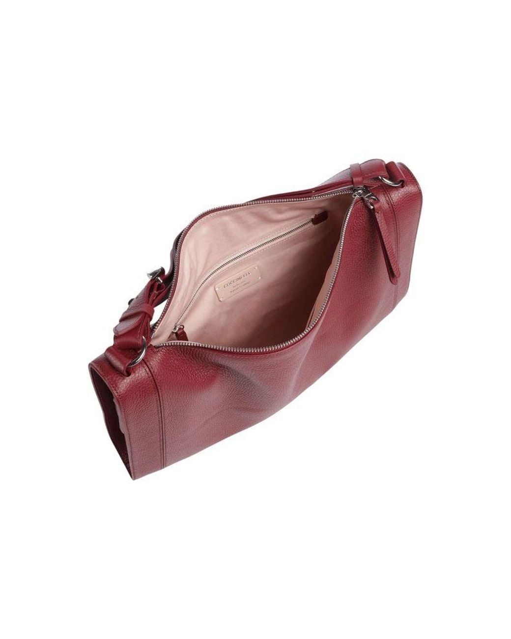 Coccinelle Red Shoulder Bag Cowhide Leather
