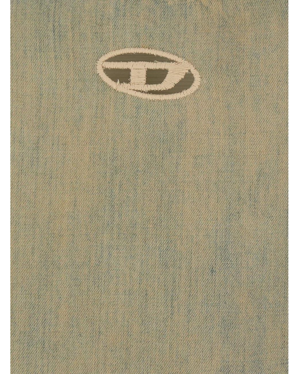 DIESEL Green De-Odry-S Long Dress With Print Details