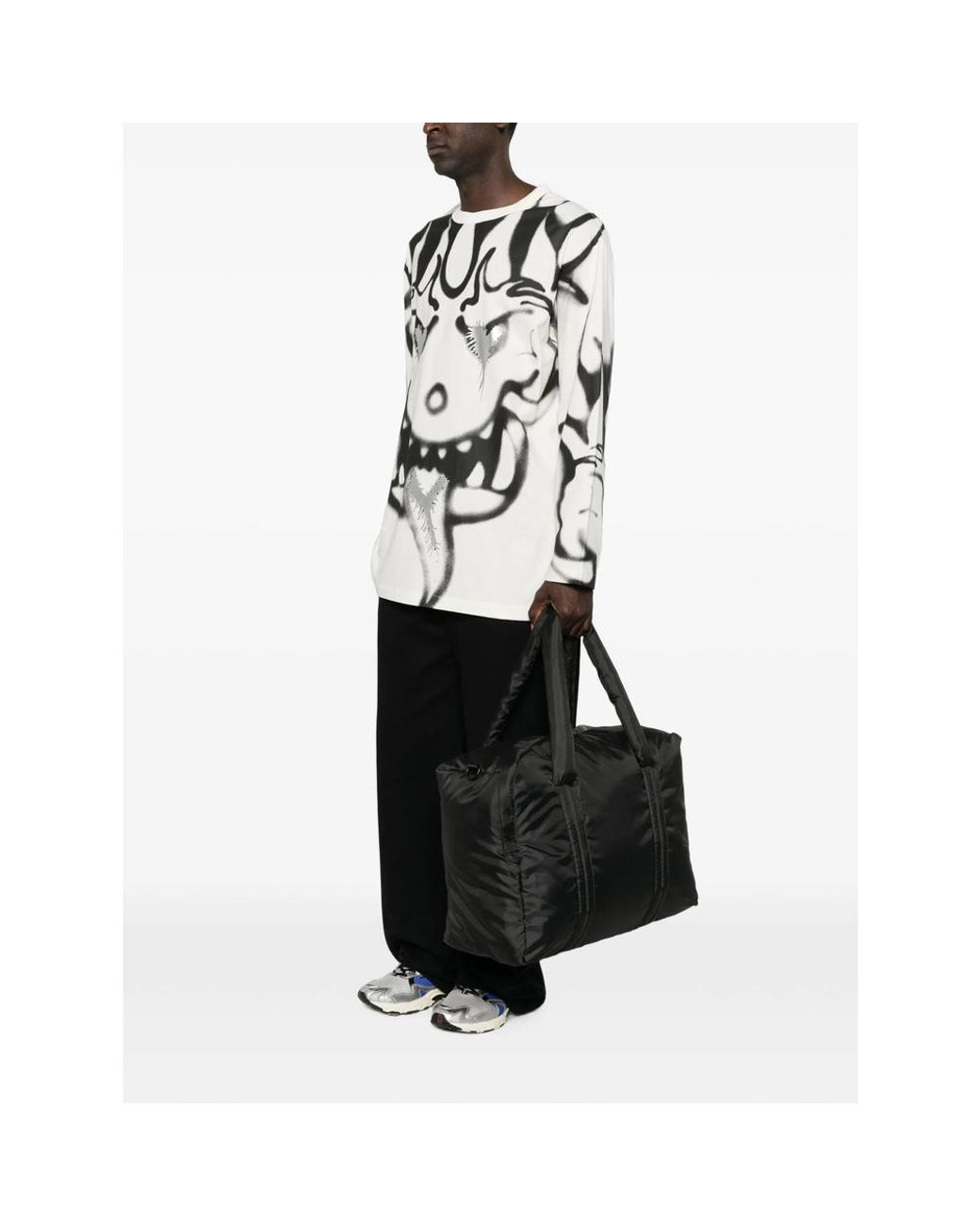 Adidas Black Bum Bag Y-3 Recycled Polyester Shoulder for men