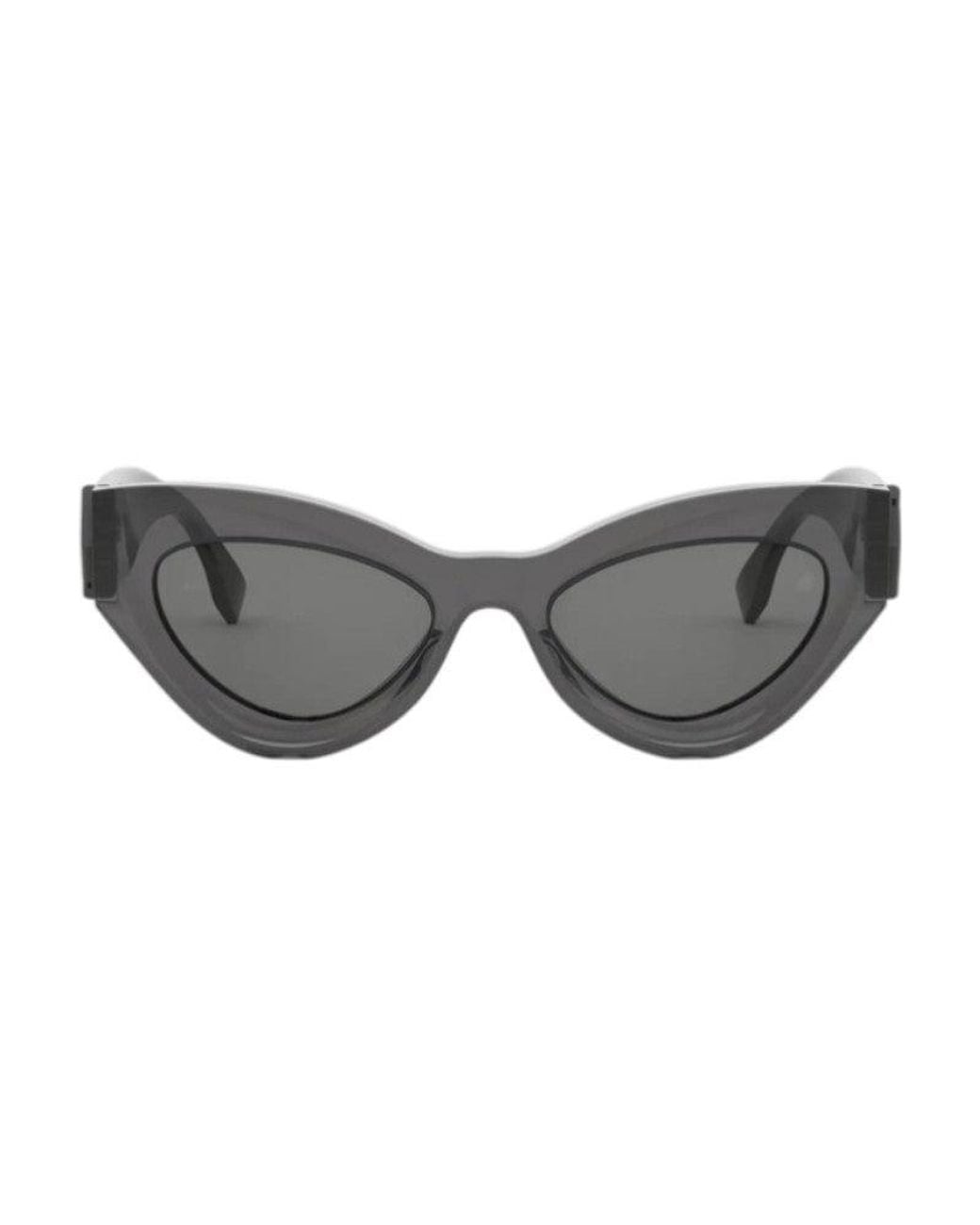 Fendi Gray Cat-Eye Sunglasses