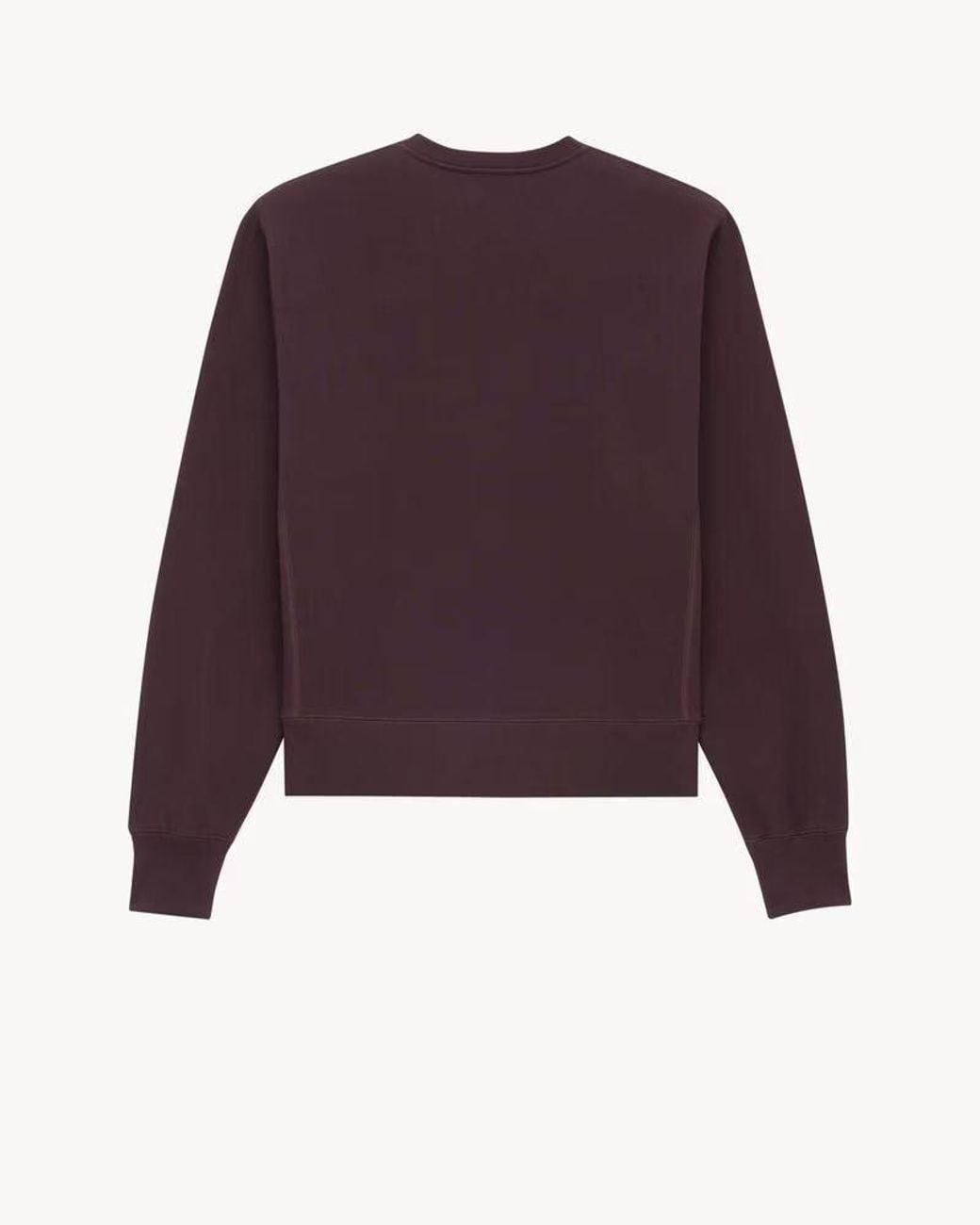 Saint Laurent Purple Saint Laurent Crew-Neck Cotton Sweatshirt for men