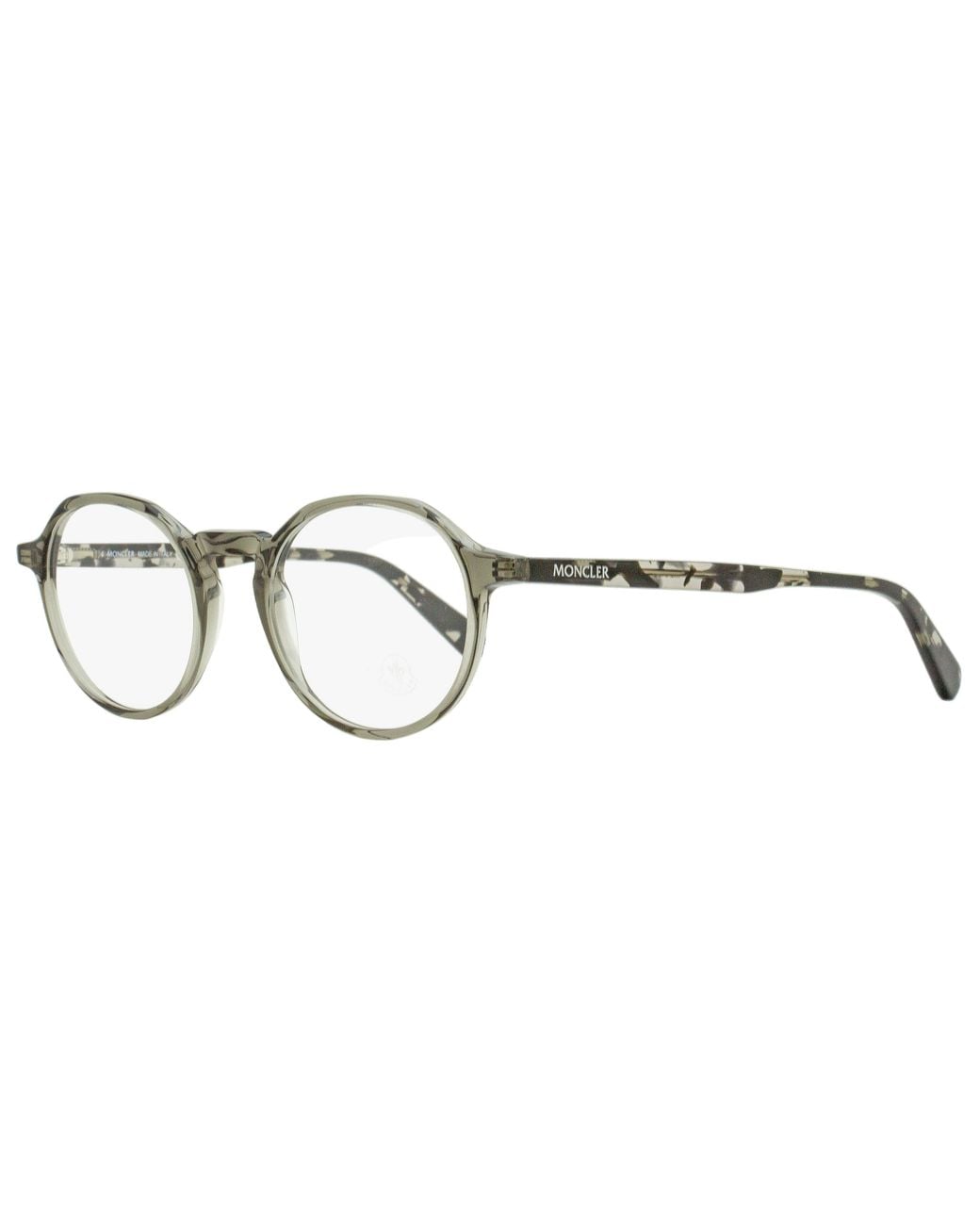 Moncler Black Moncler Ml5120 Oval Keyhole Bridge Eyeglasses for men