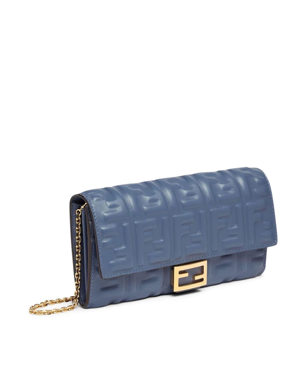 Fendi Chain Continent Nappa Matisse in Blue Lyst