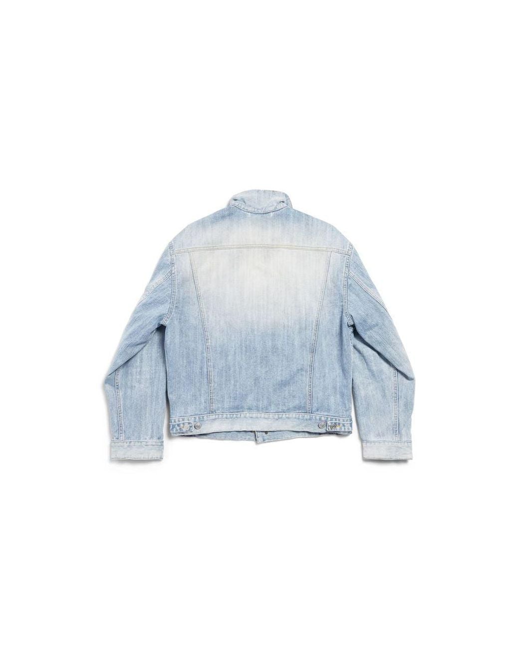 Balenciaga Blue Balenciaga Light-Wash Denim Jacket — Light