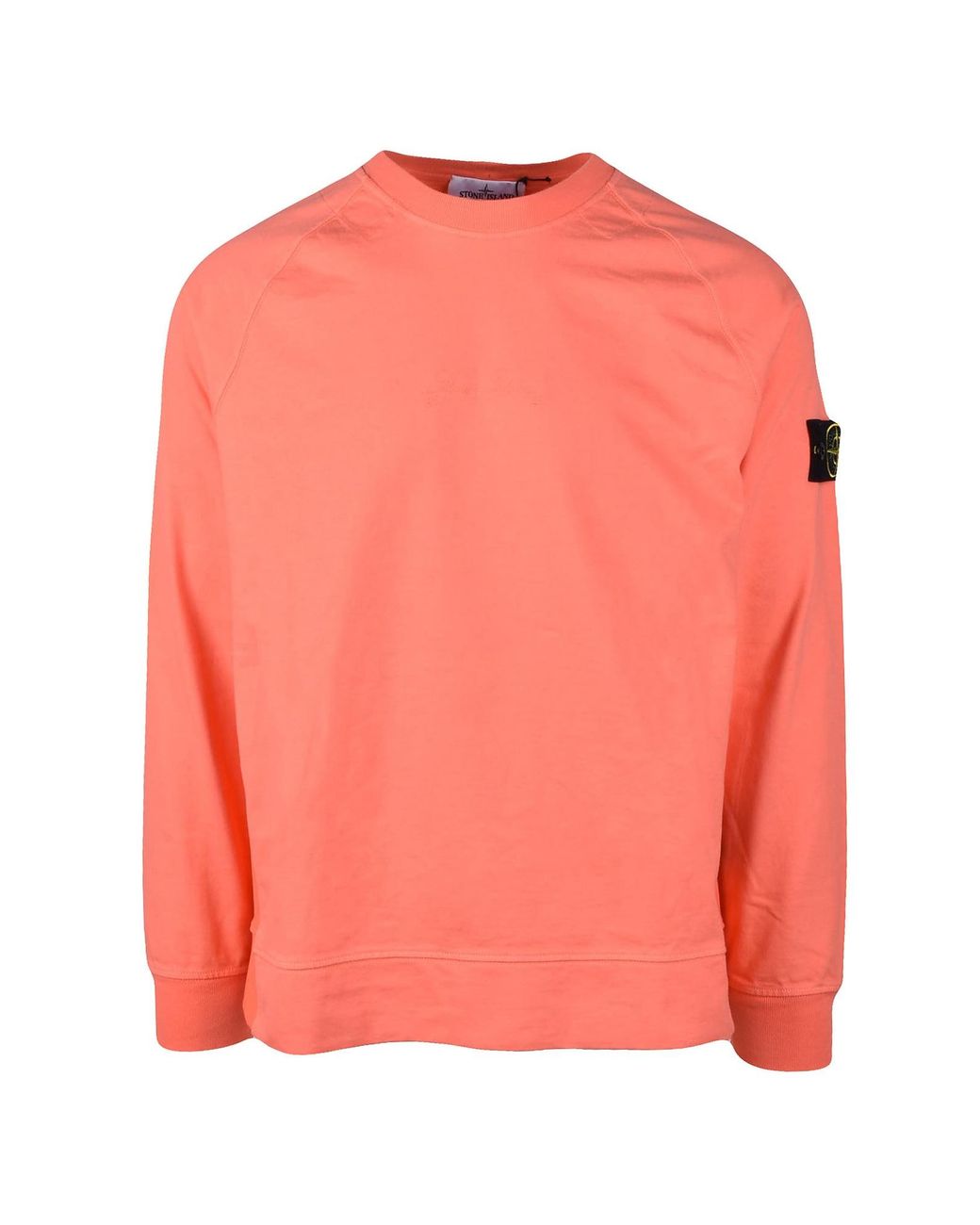 Stone Island Orange Sweatshirt in Pink for Men | Lyst