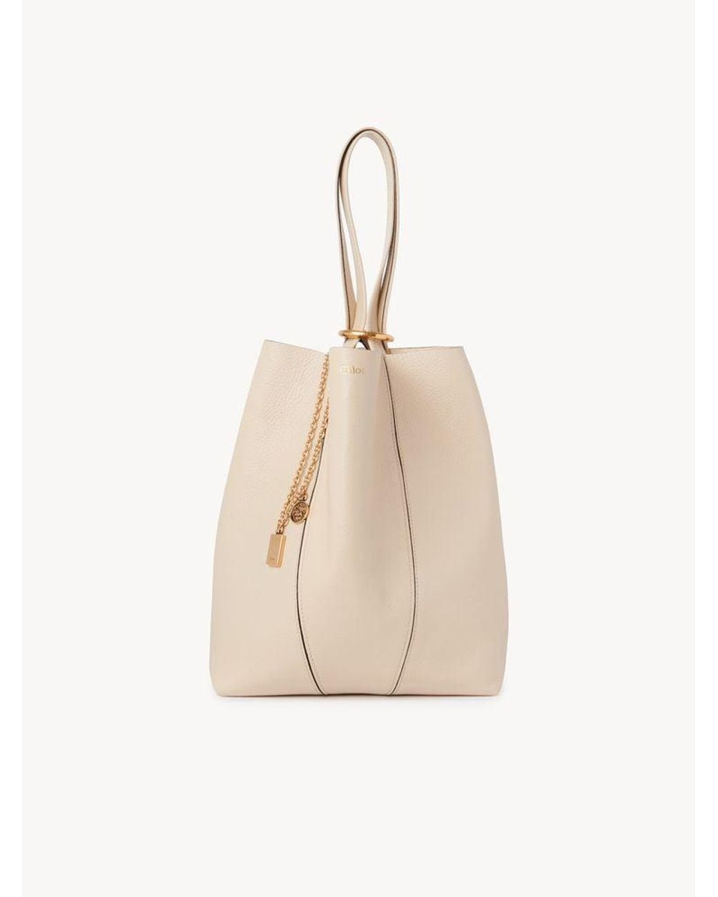 Chloé Natural Chloé Leather Shoulder Bag