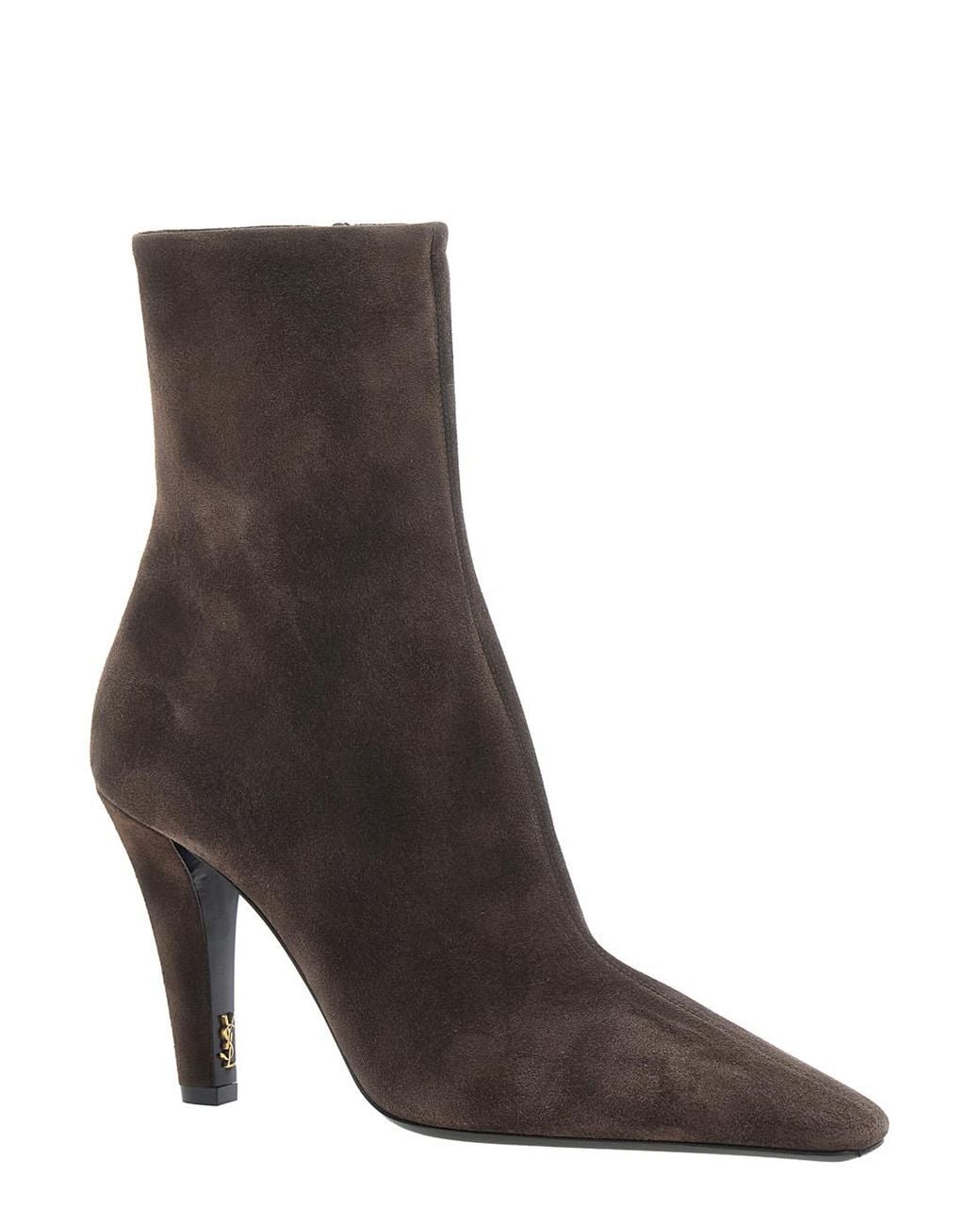 Saint Laurent Brown Saint Laurent Jill Ankle Boot