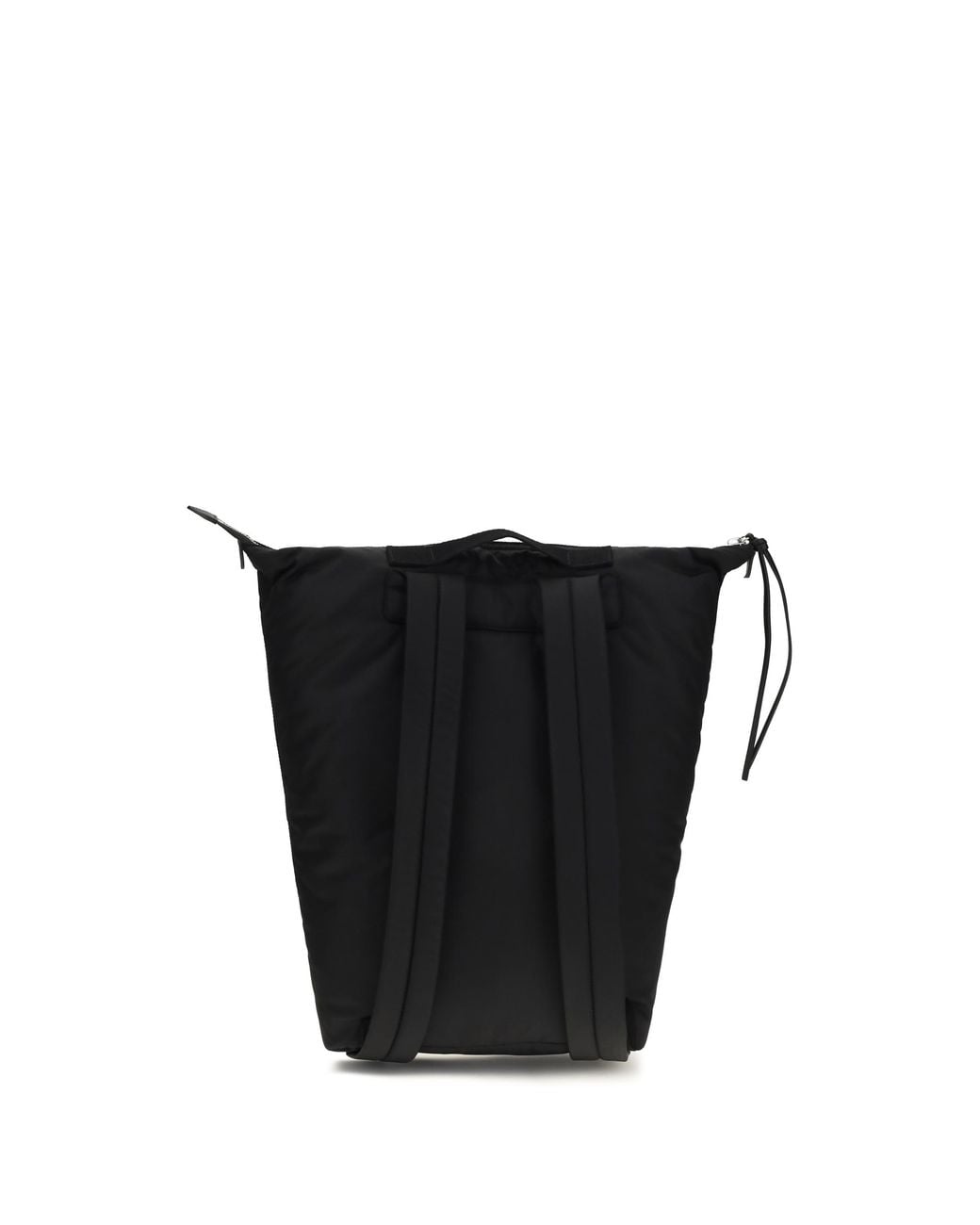 Maison Margiela Black Zip Line Backpack Polyamide Backpacks for men