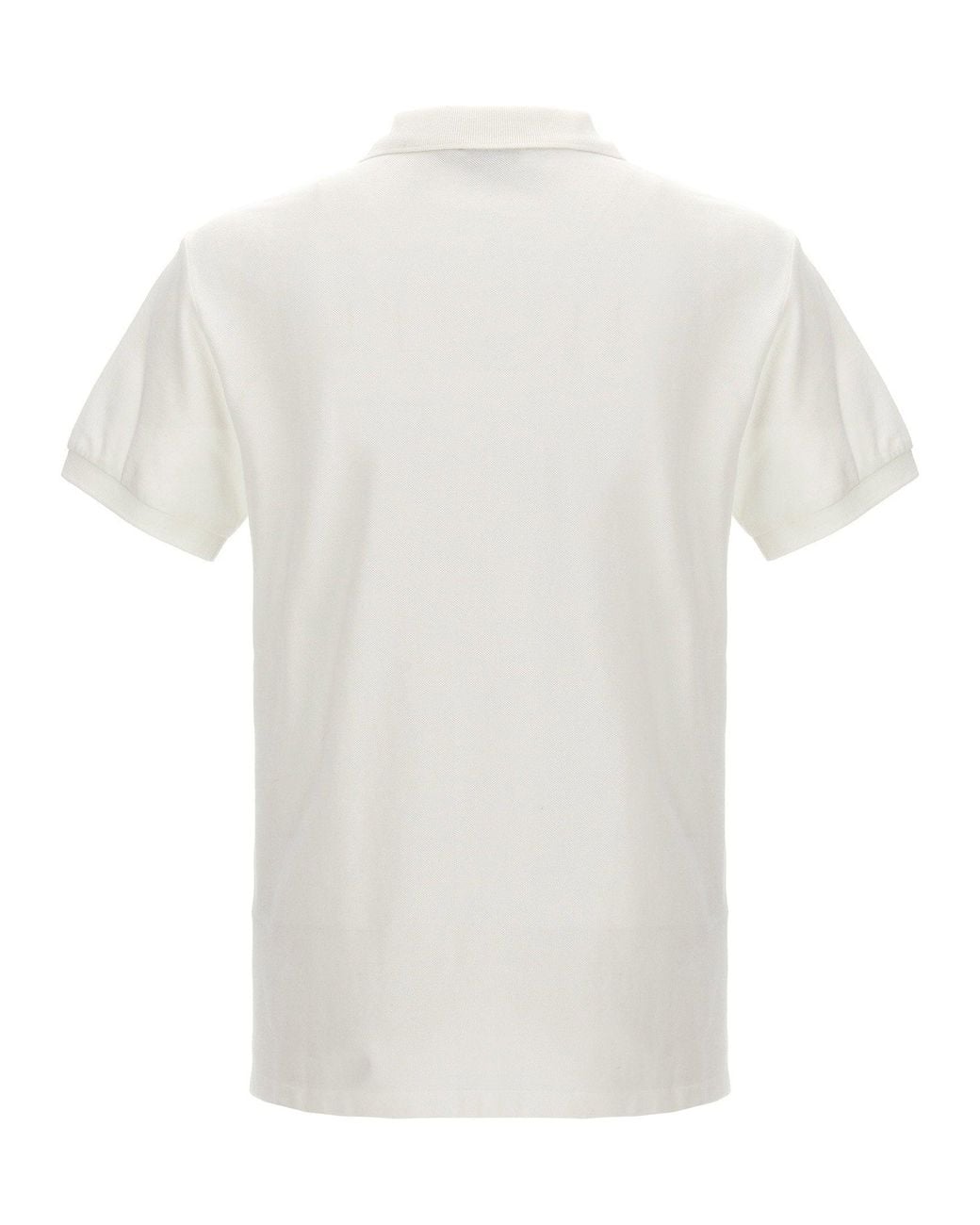 Polo Ralph Lauren White Logo-Embroidered Cotton Polo for men