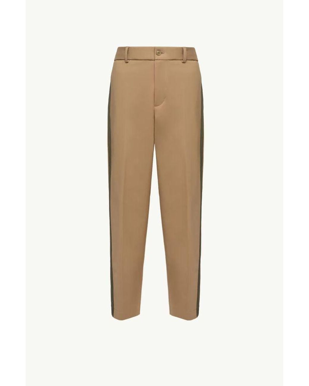 Moncler Natural Moncler Cropped Trousers for men
