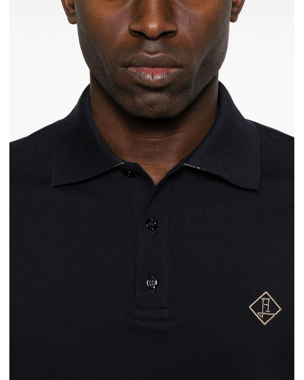 Herno Blue T-Shirts And Polos Polyester for men