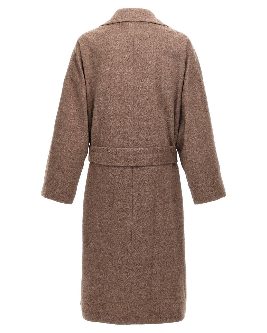 Etro Brown Single-Breasted Wool Coat for men