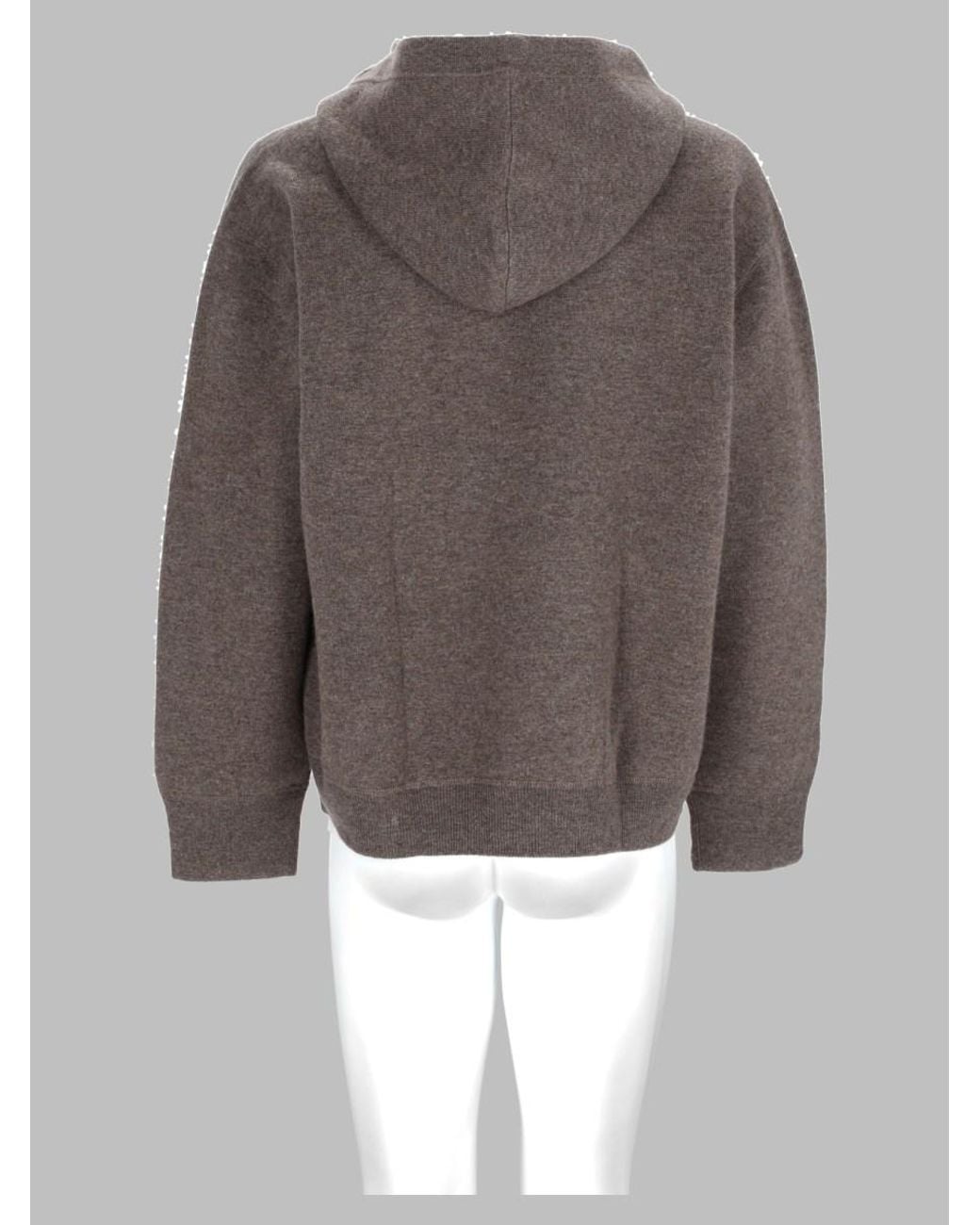 Studio Nicholson Gray Wool Cashmere Hooded Jumper Sweater for men