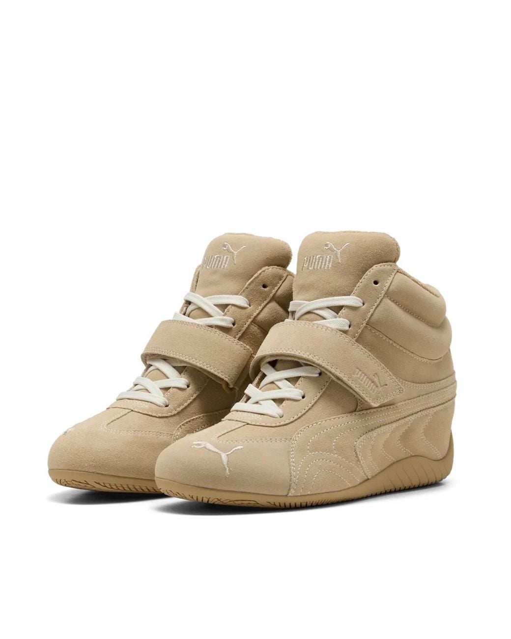 PUMA Natural Speedcat Wedge Leather Sneakers Bovine