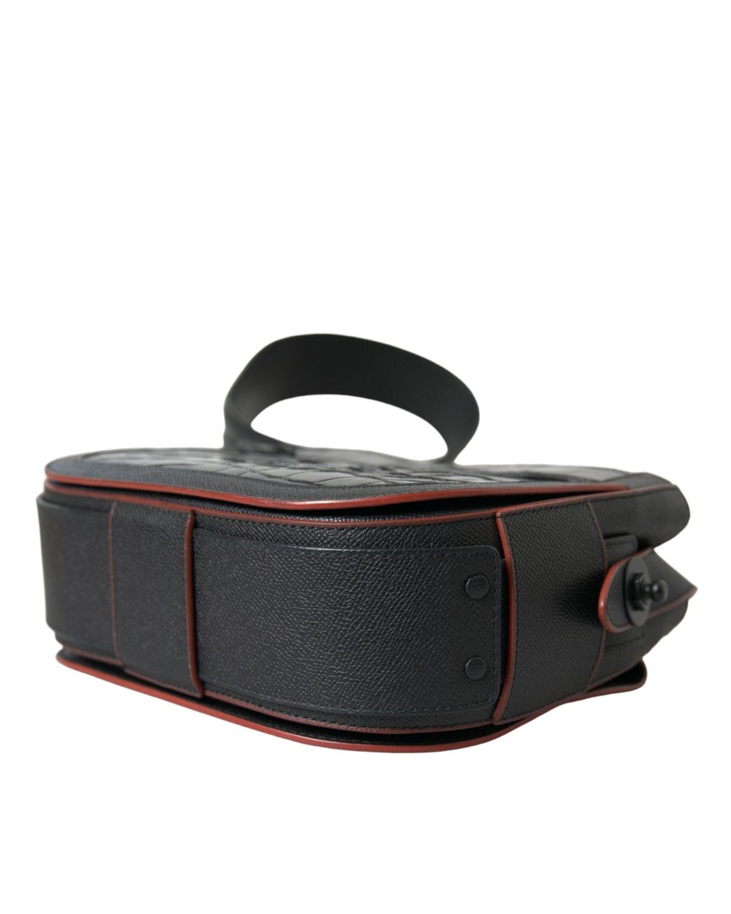 Balenciaga Black Elegant Exotic Leather Camera Bag