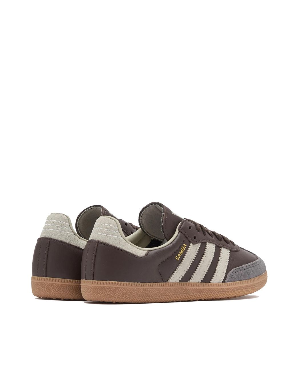 Adidas Brown Leather Trainers Samba Og
