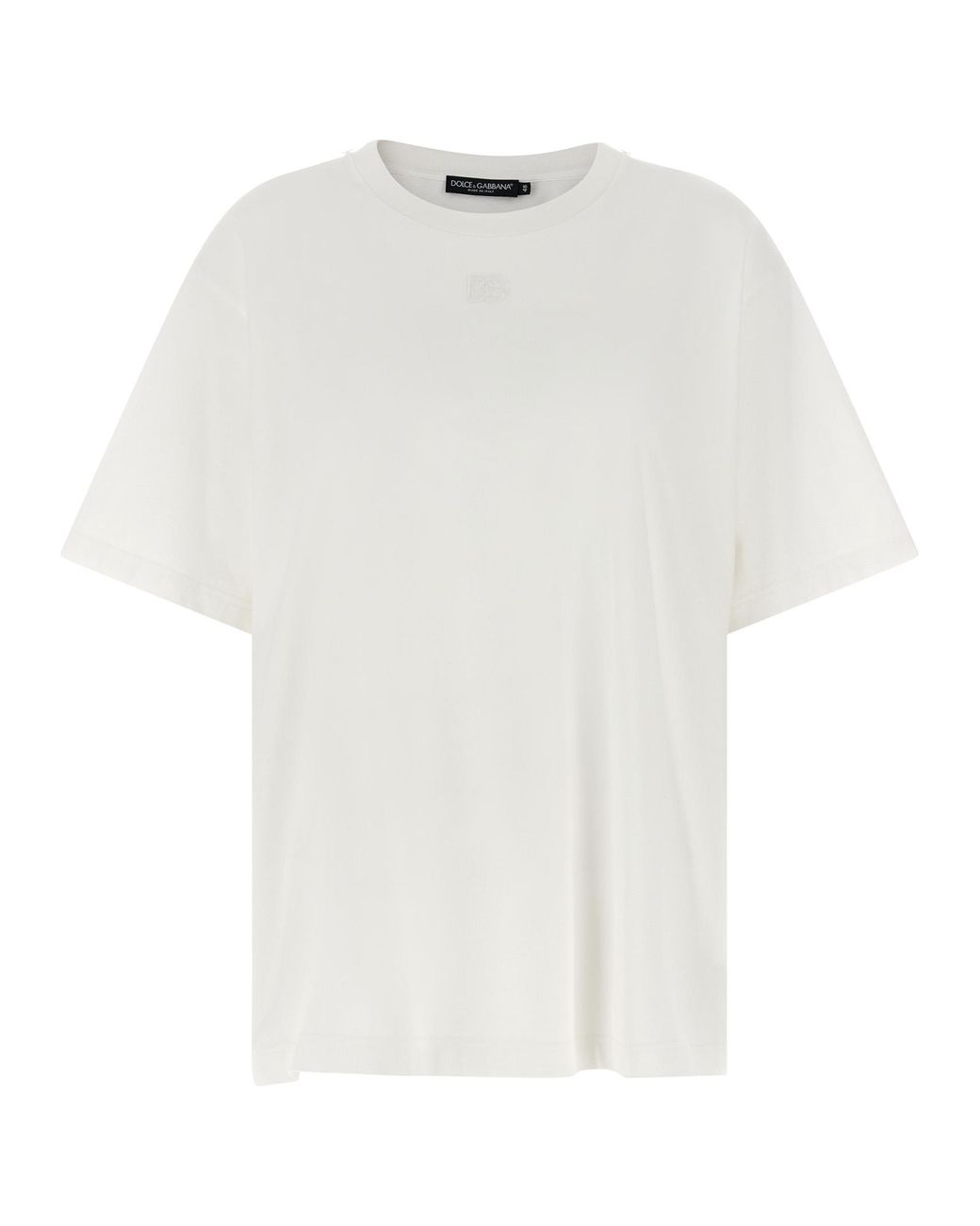 Dolce & Gabbana White Dolce & Gabbana T-Shirt With Scarf