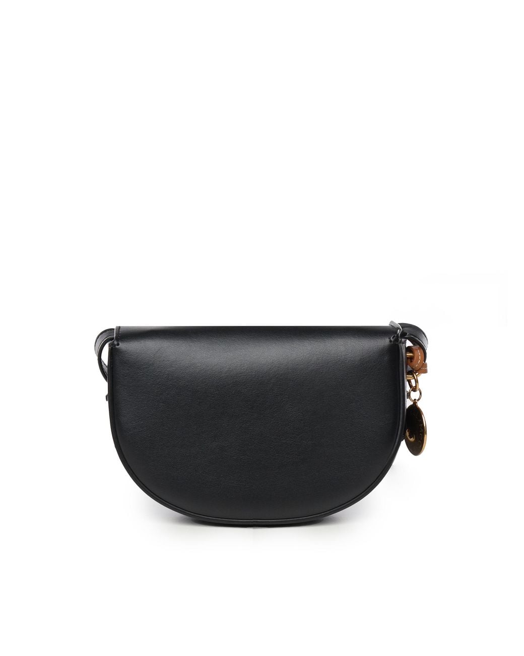 Stella McCartney Black Frayme Overstitched Small Shoulder Bag