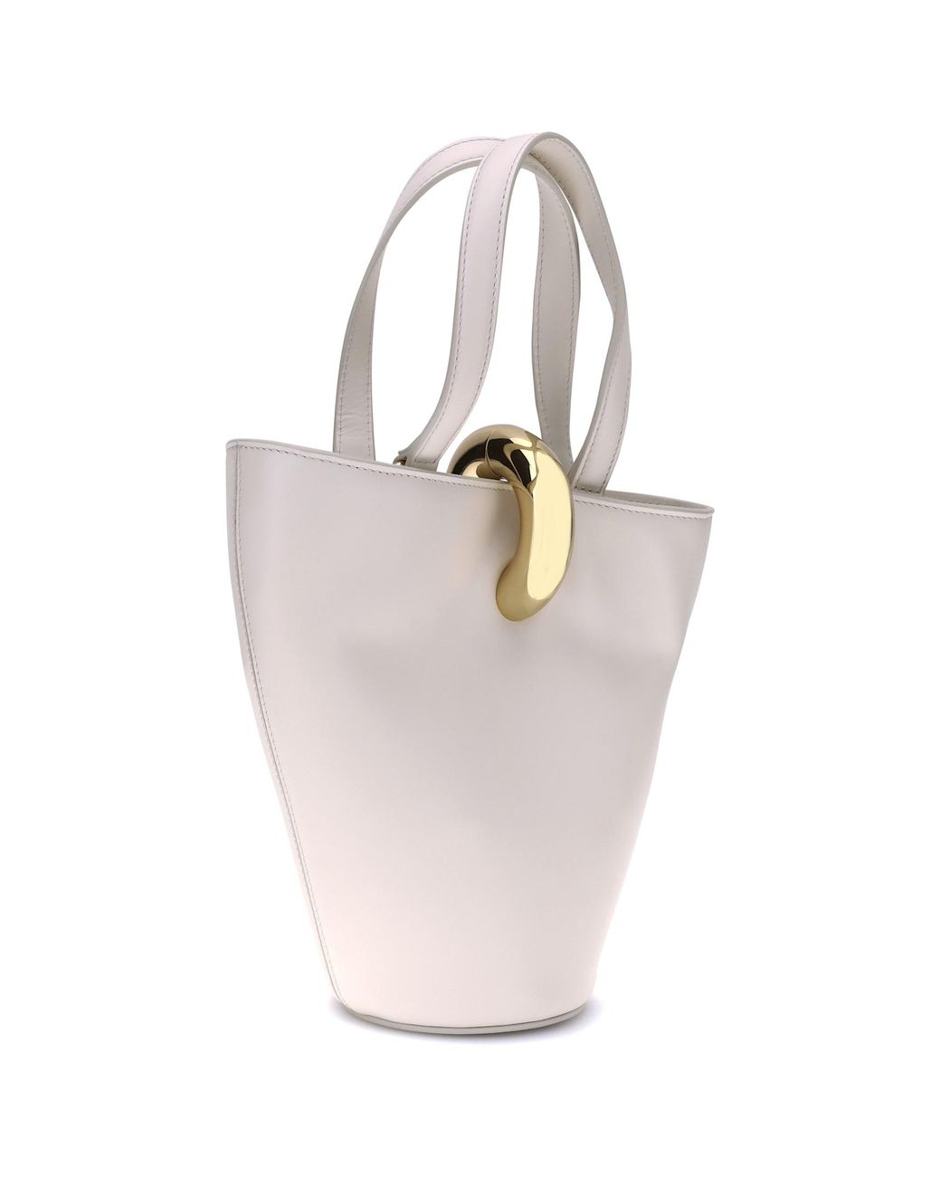 Jacquemus White La Bambola Small Bucket Bag