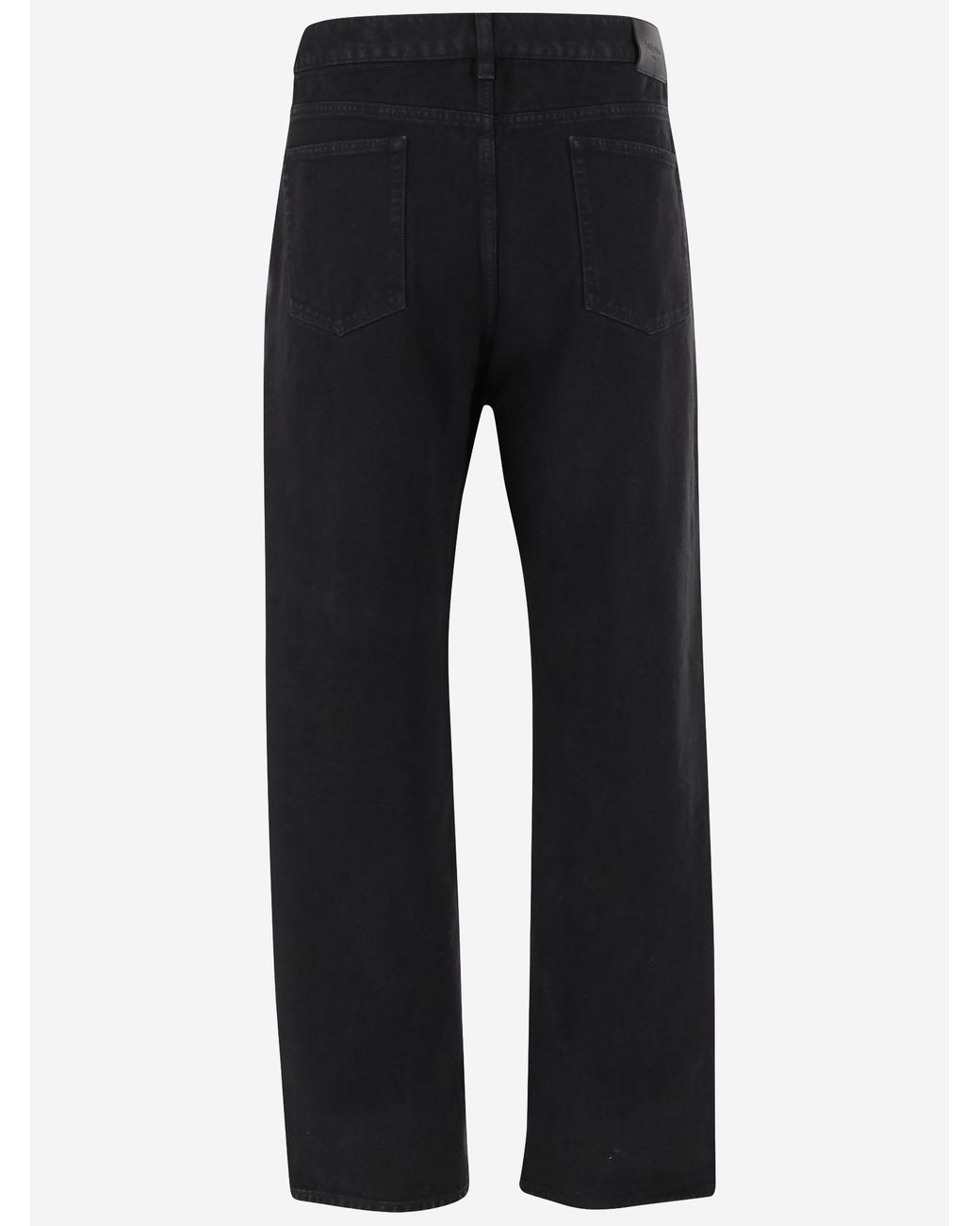 Saint Laurent Black Cotton Pants Trousers for men