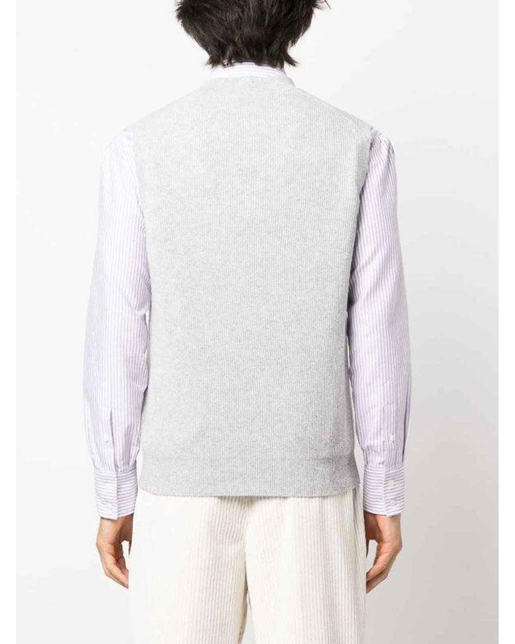Brunello Cucinelli Gray Natural Cashmere Sweater for men