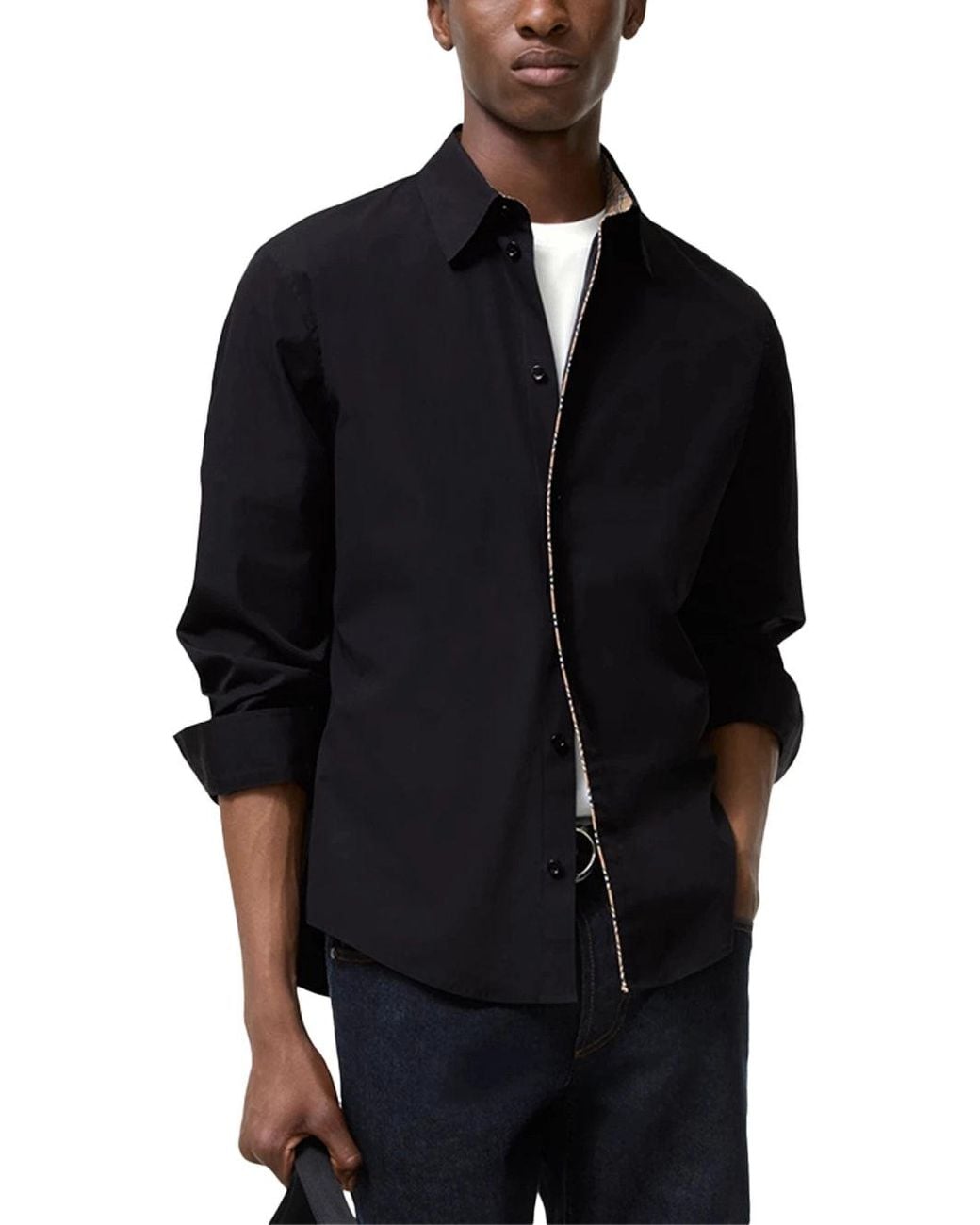 Burberry Black Classic Fit Shirt for men
