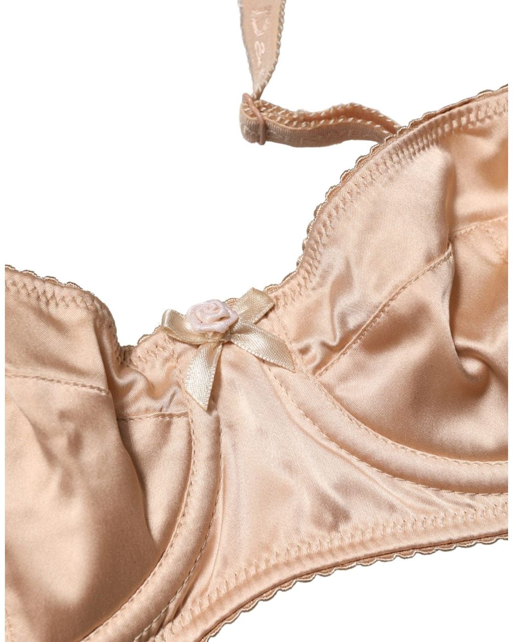 Dolce & Gabbana Natural Dolce & Gabbana Semi-Pad Underwire Balconette Bra
