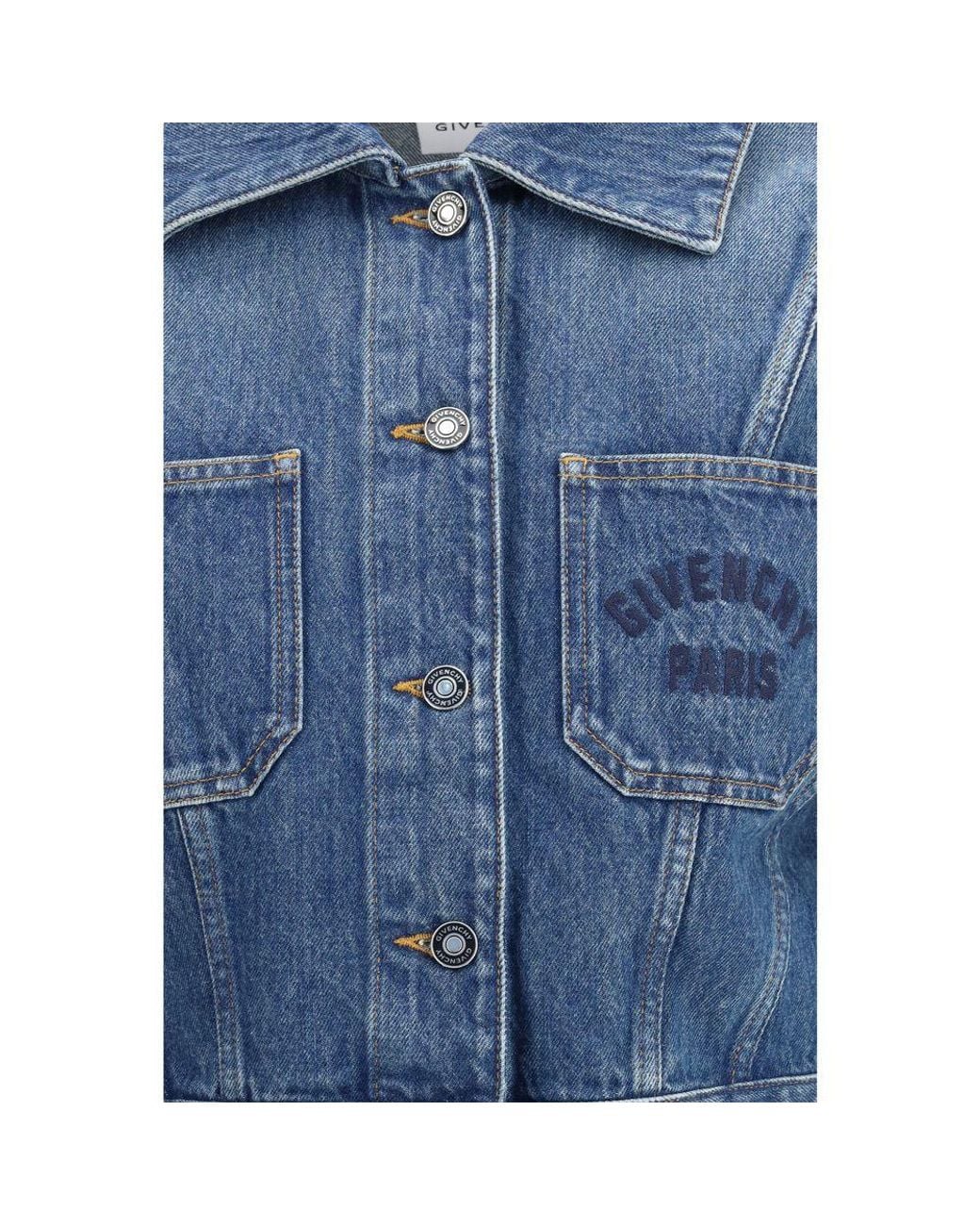 Givenchy Blue Cotton Denim Jacket