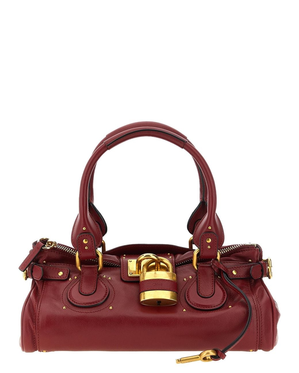 Chloé Red Buffalo Leather Shoulder Bag